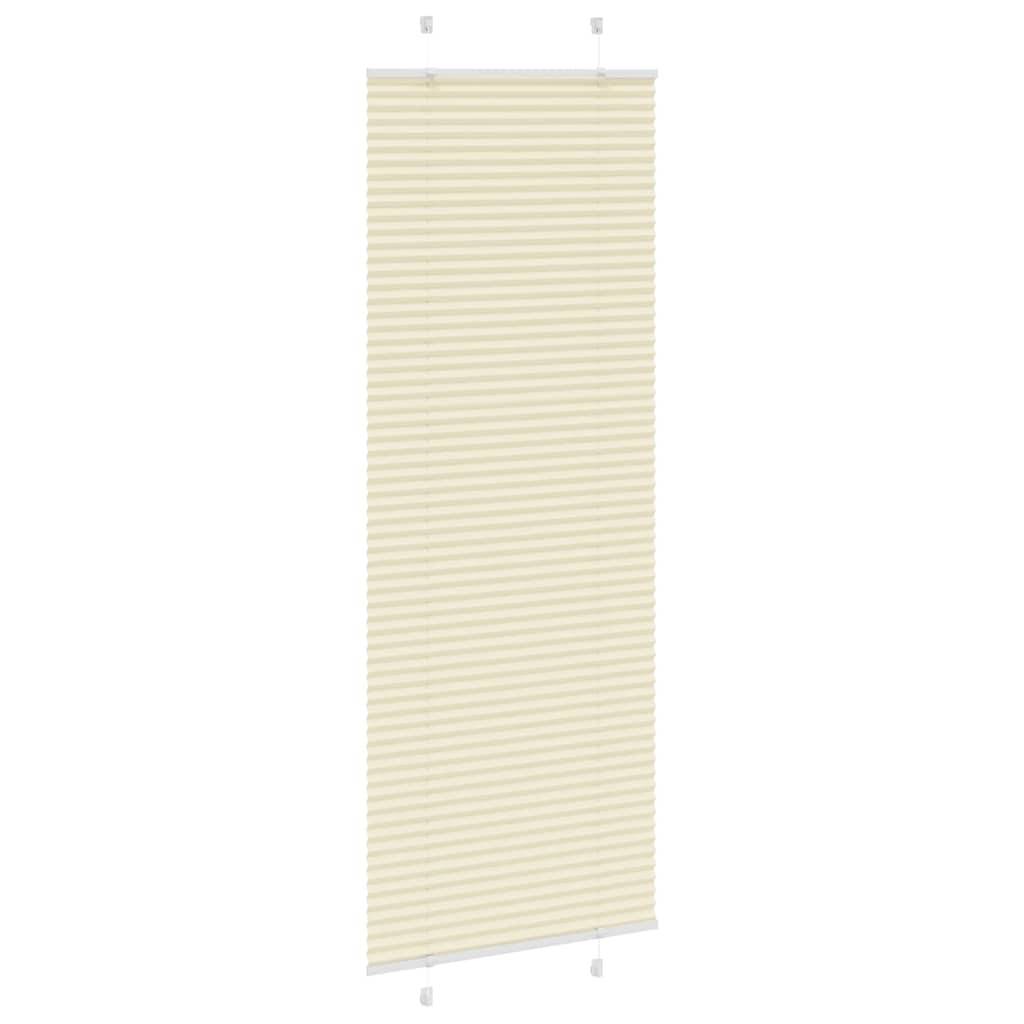vidaXL Plissee Creme 70x200 cm Stoffbreite 69,4 cm Polyester