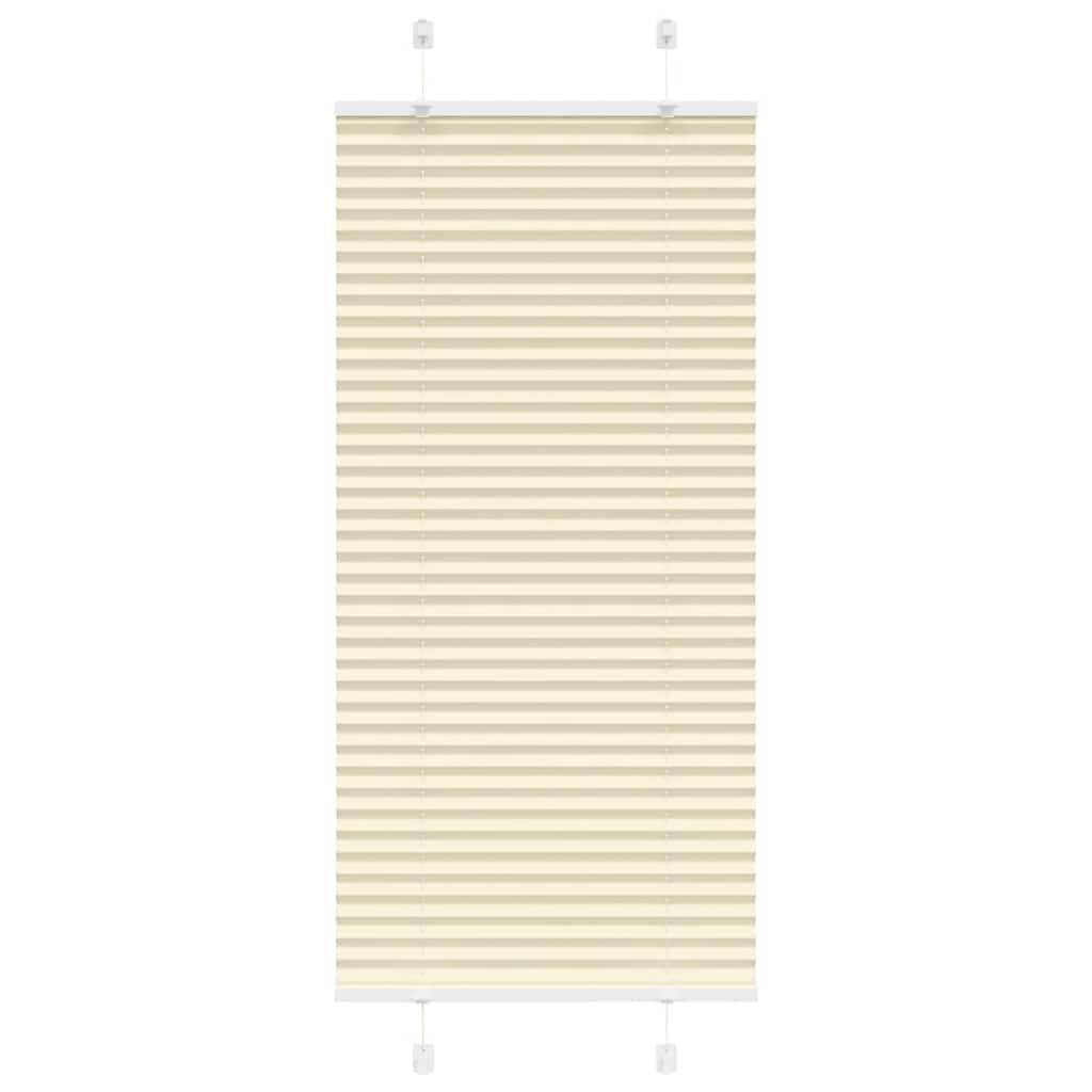 vidaXL Plissee Creme 65x150 cm Stoffbreite 64,4 cm Polyester