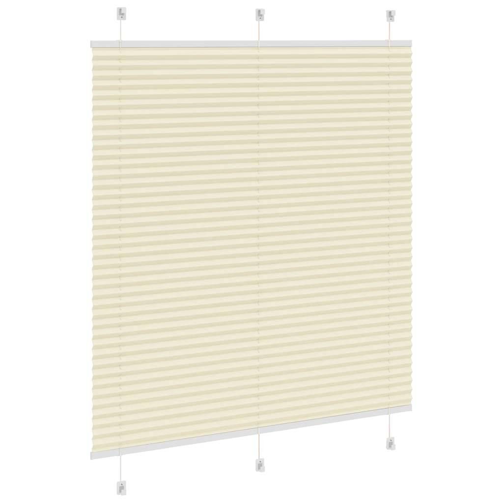 vidaXL Plissee Creme 115x150 cm Stoffbreite 114,4 cm Polyester