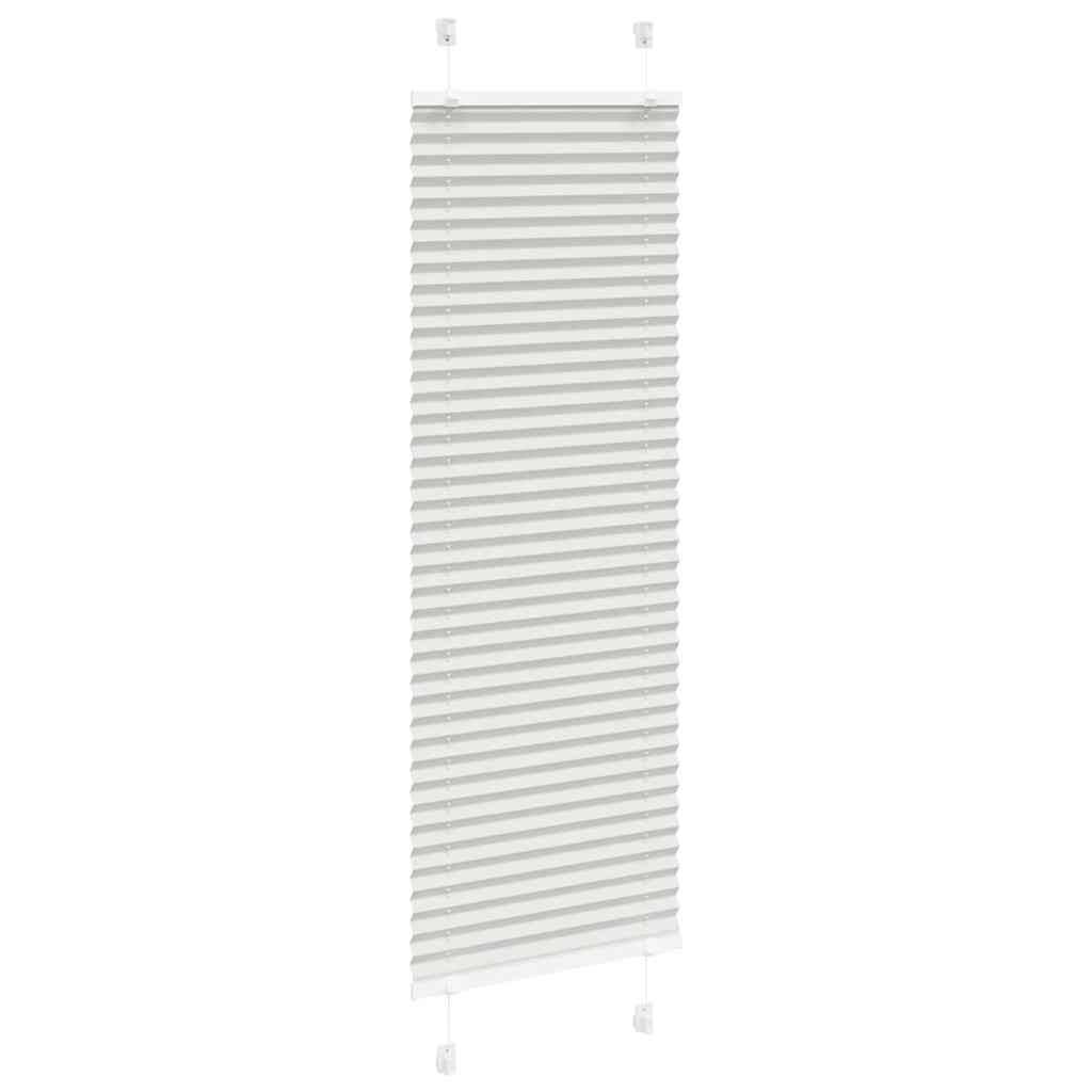 vidaXL Plissee Hellgrau 50x150 cm Stoffbreite 49,4 cm Polyester