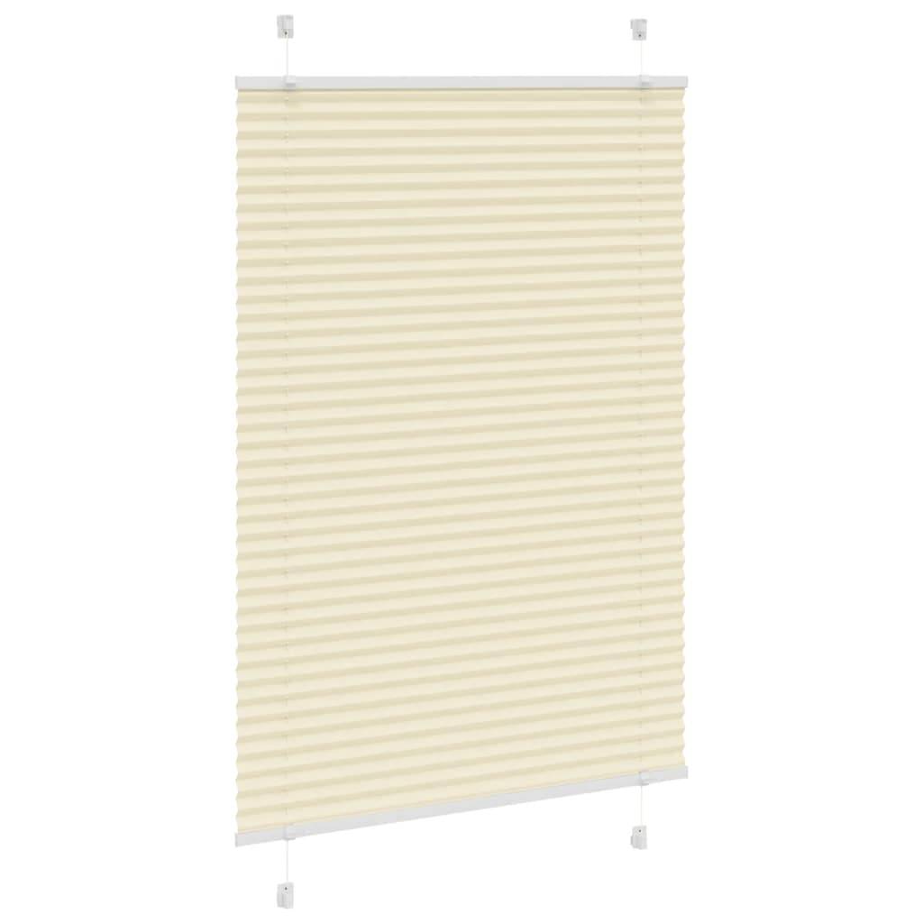 vidaXL Plissee Creme 100x150 cm Stoffbreite 99,4 cm Polyester