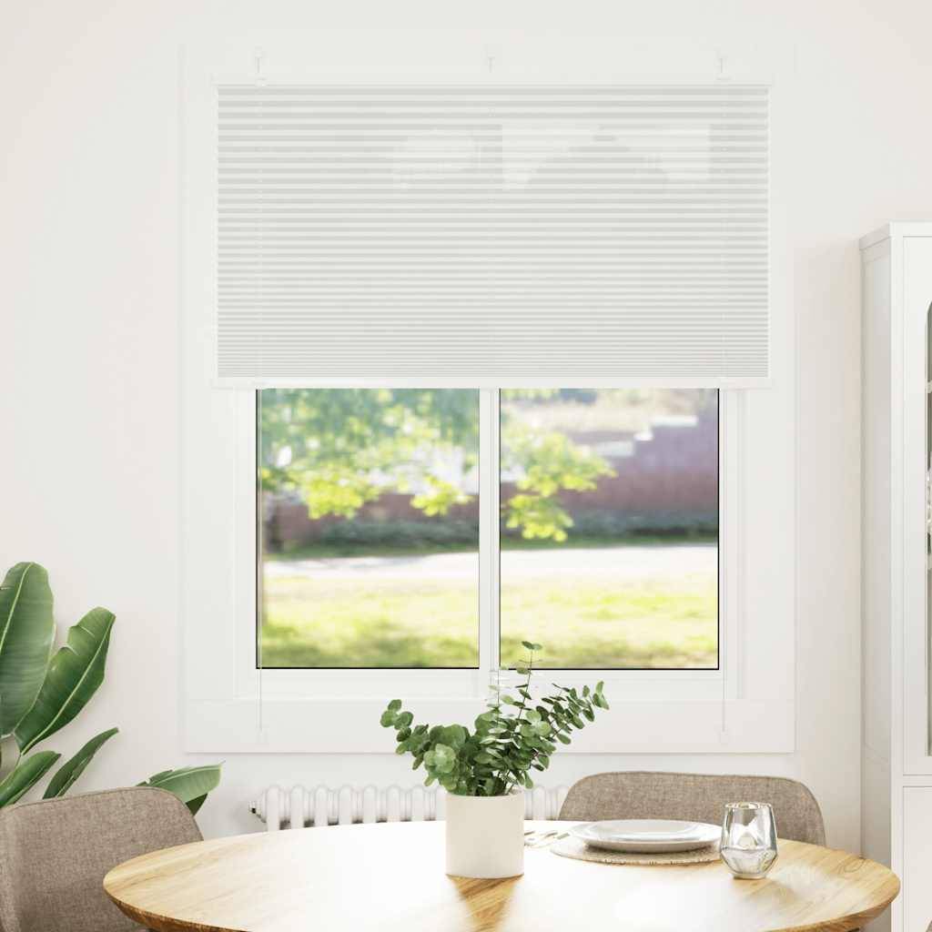 vidaXL Plissee Hellgrau 105x150 cm Stoffbreite 104,4 cm Polyester