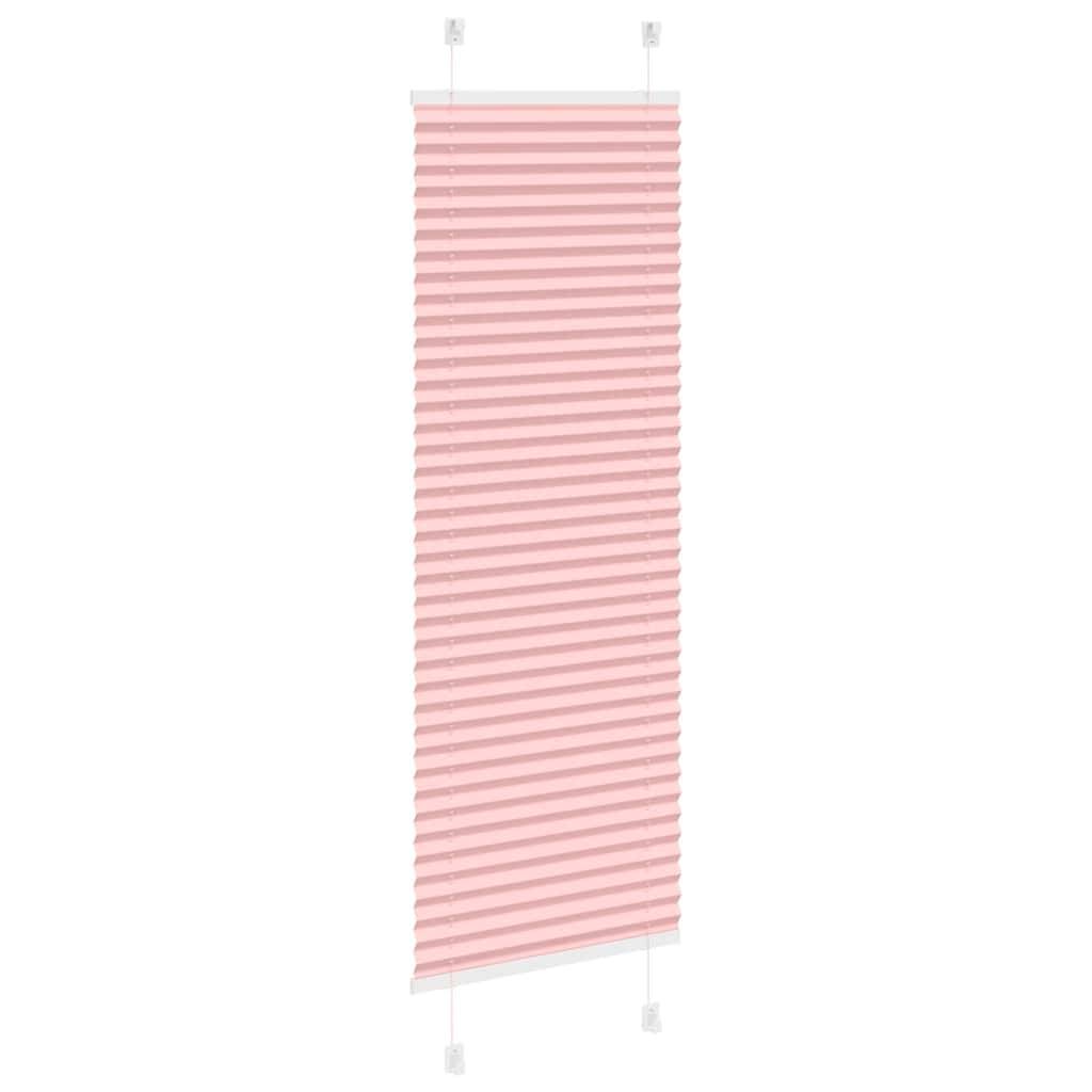 vidaXL Plissee Rosa 40x100 cm Stoffbreite 39,4 cm Polyester