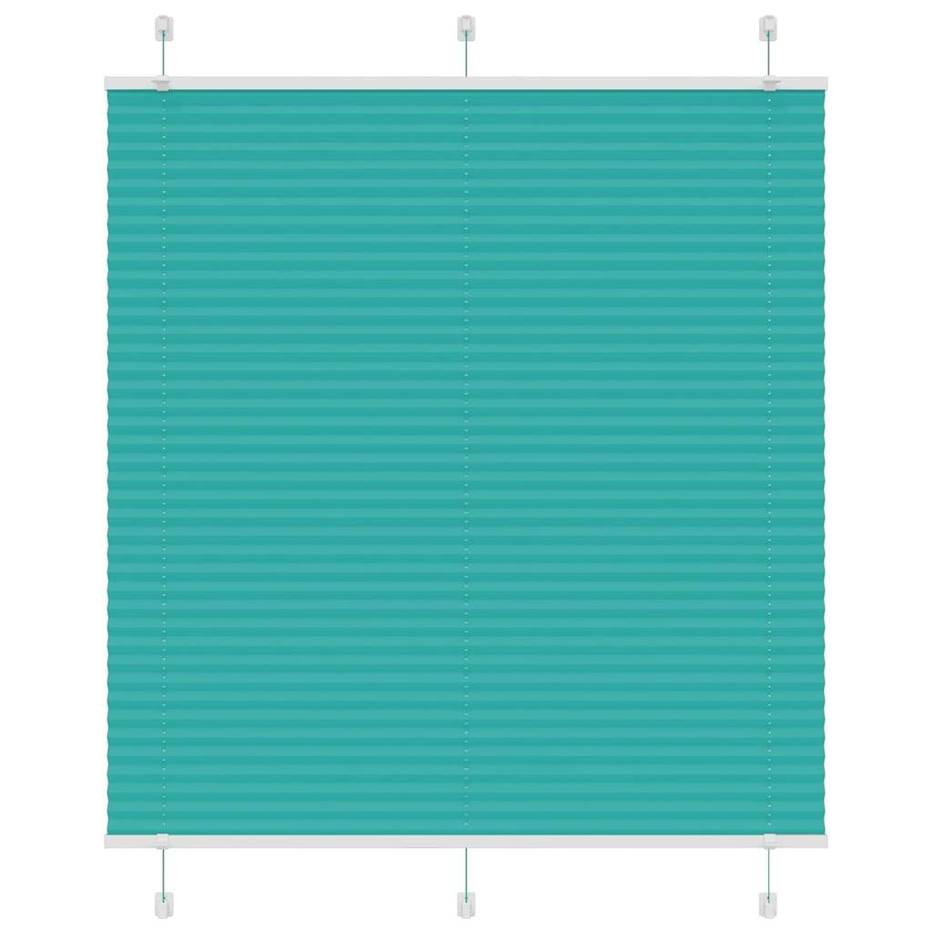 vidaXL Plissee Petrolgrün 115x150 cm Stoffbreite 114,4 cm Polyester