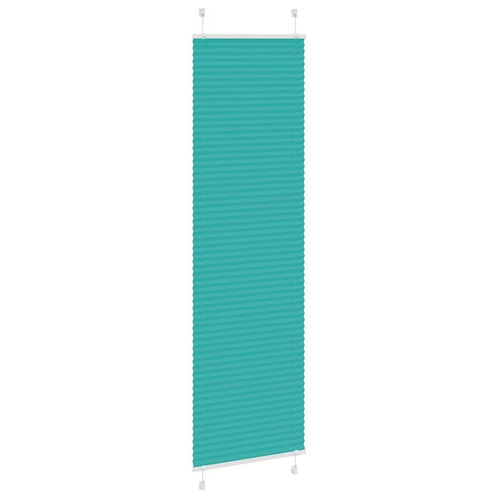 vidaXL Plissee Petrolgrün 65x200 cm Stoffbreite 64,4 cm Polyester