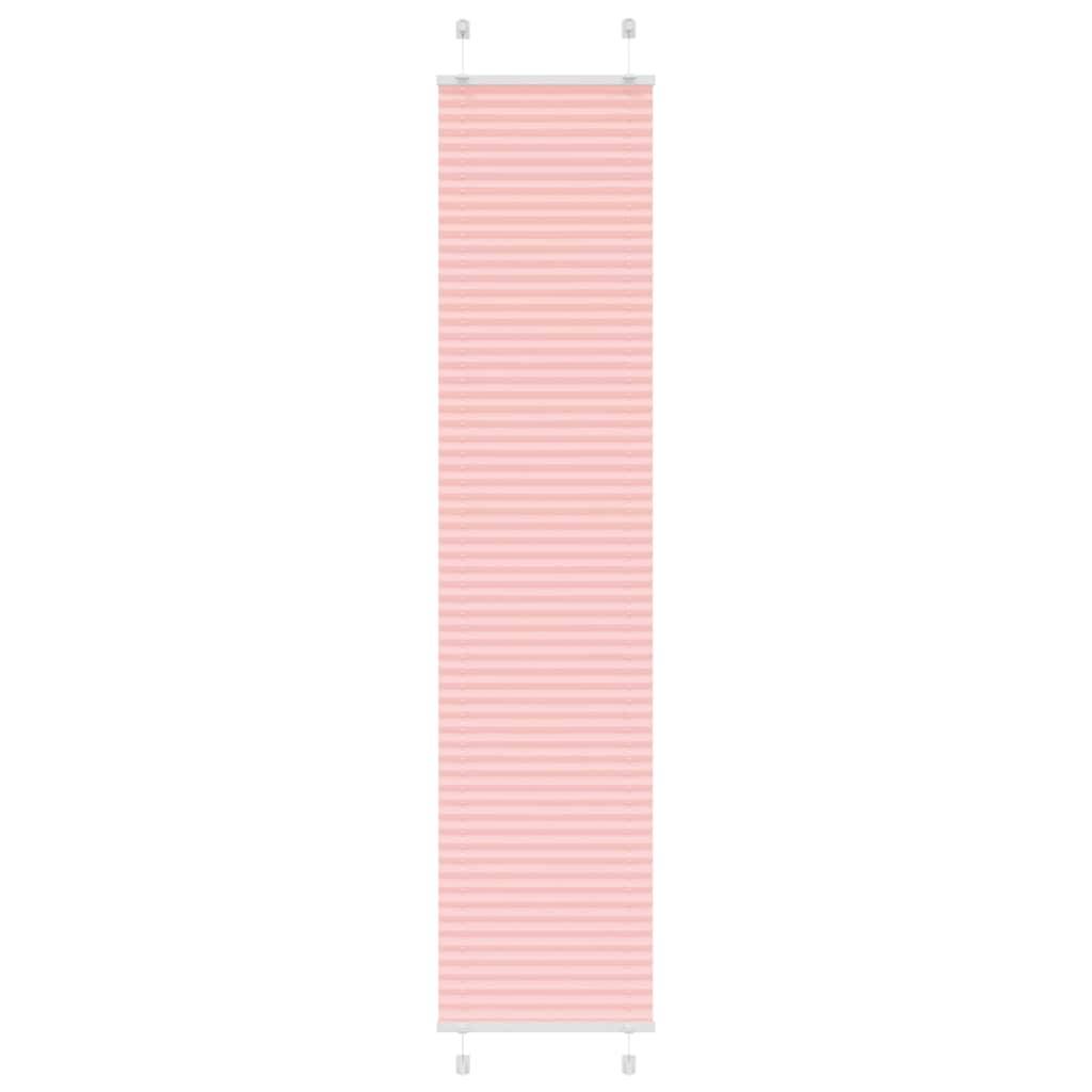 vidaXL Plissee Rosa 45x200 cm Stoffbreite 44,4 cm Polyester