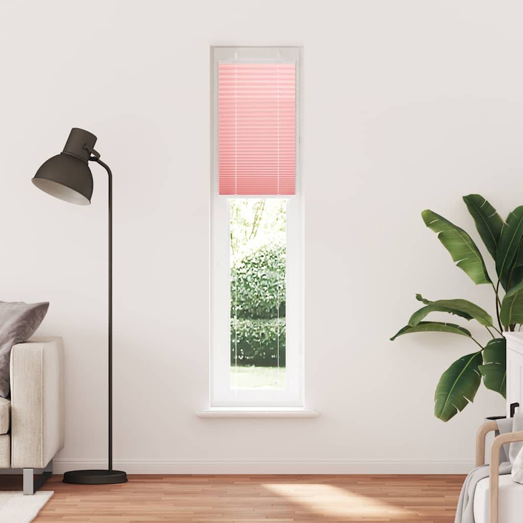 vidaXL Plissee Rosa 45x200 cm Stoffbreite 44,4 cm Polyester