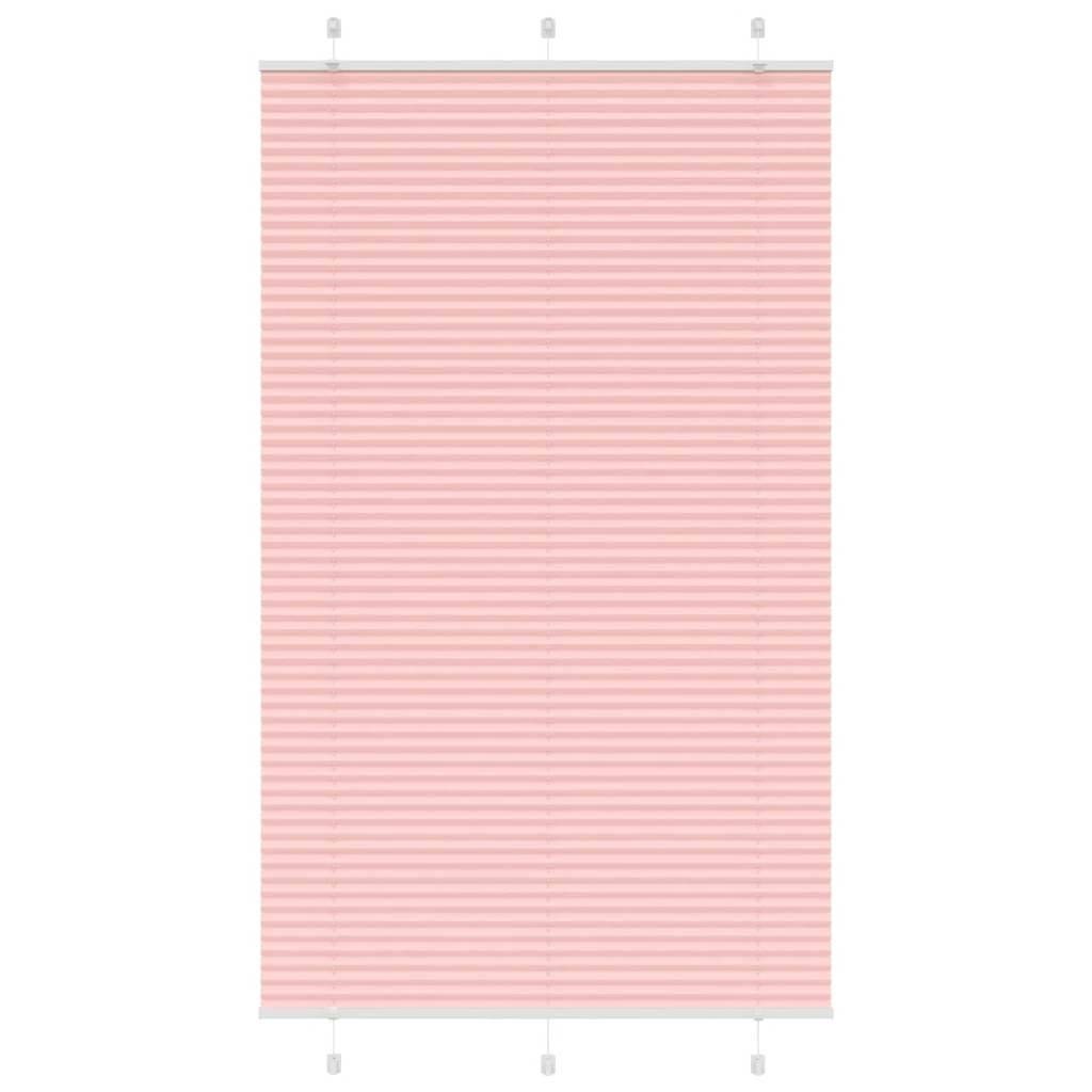 vidaXL Plissee Rosa 115x200 cm Stoffbreite 114,4 cm Polyester