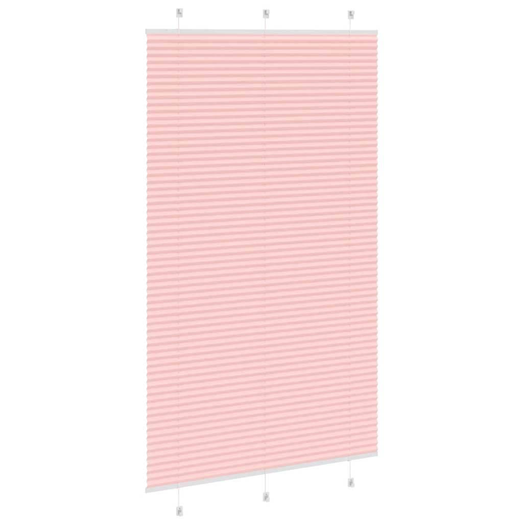 vidaXL Plissee Rosa 115x200 cm Stoffbreite 114,4 cm Polyester