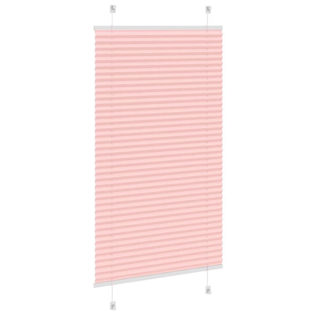vidaXL Plissee Rosa 70x100 cm Stoffbreite 69,4 cm Polyester