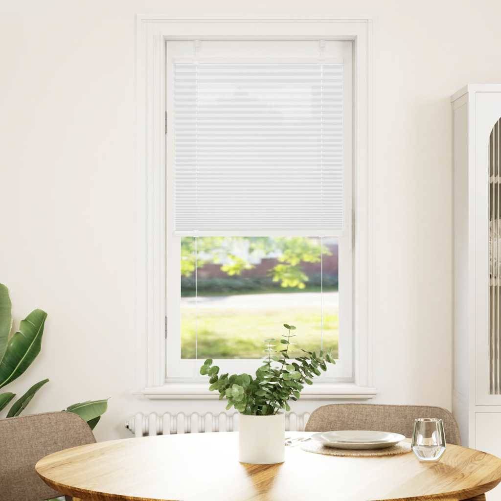 vidaXL Plissee Weiß 65x100 cm Stoffbreite 64,4 cm Polyester