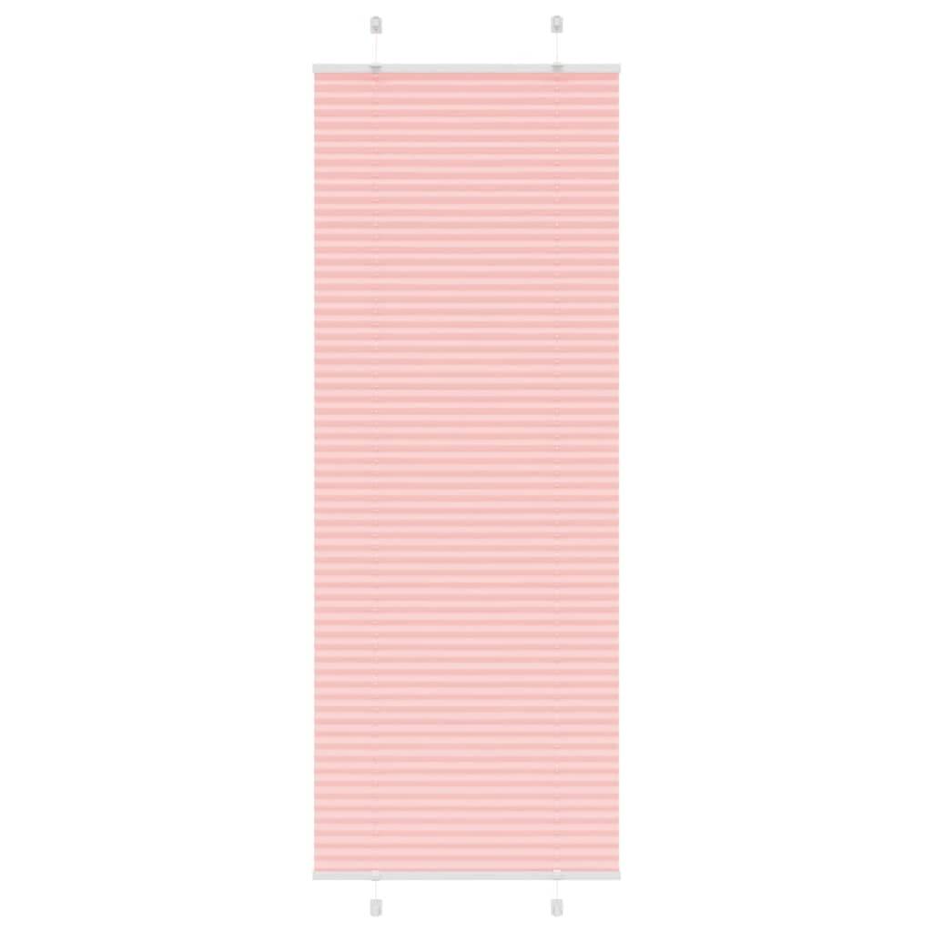 vidaXL Plissee Rosa 70x200 cm Stoffbreite 69,4 cm Polyester