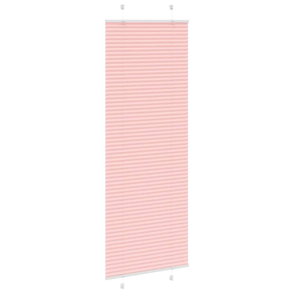 vidaXL Plissee Rosa 80x200 cm Stoffbreite 79,4 cm Polyester