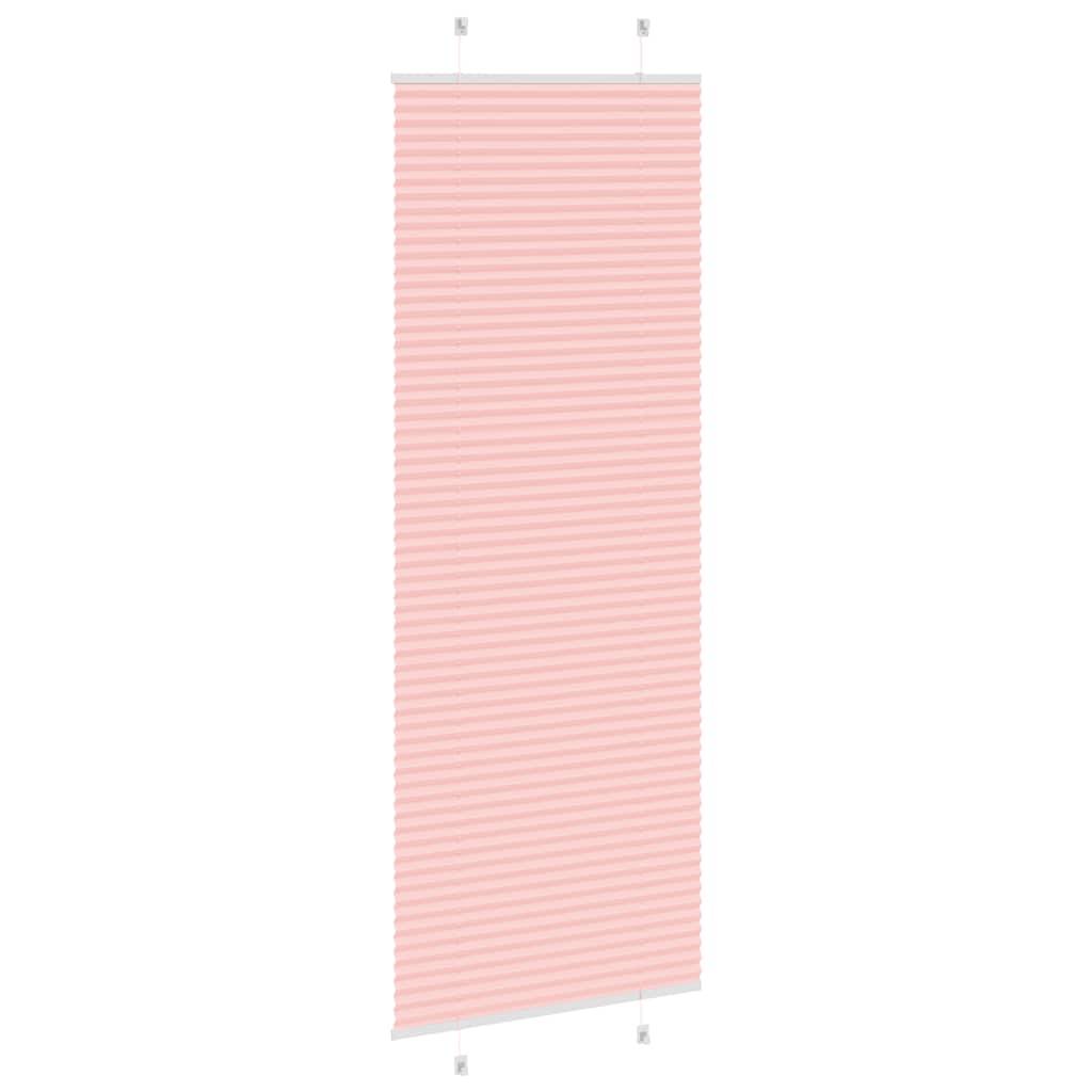 vidaXL Plissee Rosa 70x200 cm Stoffbreite 69,4 cm Polyester