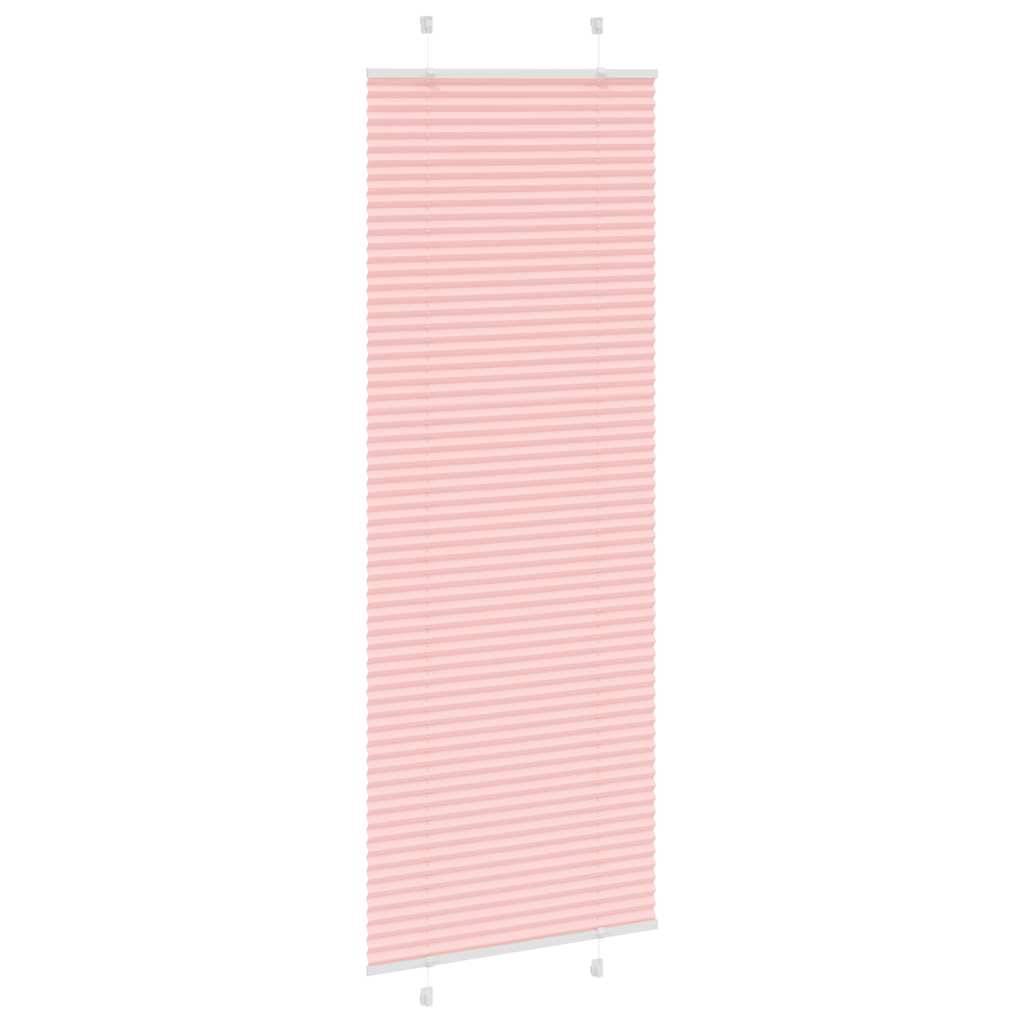 vidaXL Plissee Rosa 70x200 cm Stoffbreite 69,4 cm Polyester
