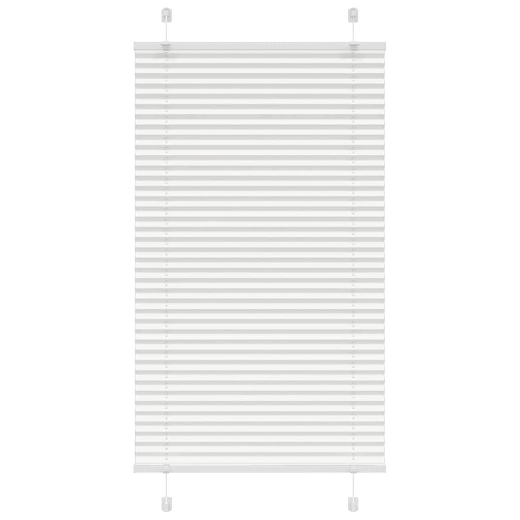 vidaXL Plissee Weiß 75x100 cm Stoffbreite 74,4 cm Polyester
