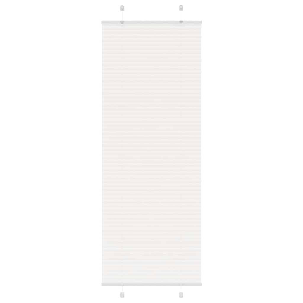 vidaXL Plissee Weiß 75x200 cm Stoffbreite 74,4 cm Polyester