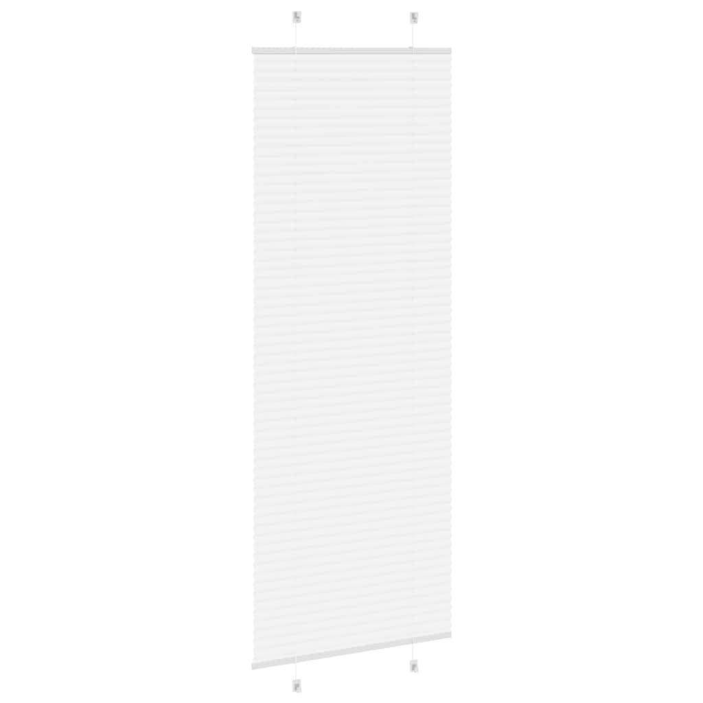 vidaXL Plissee Weiß 75x200 cm Stoffbreite 74,4 cm Polyester