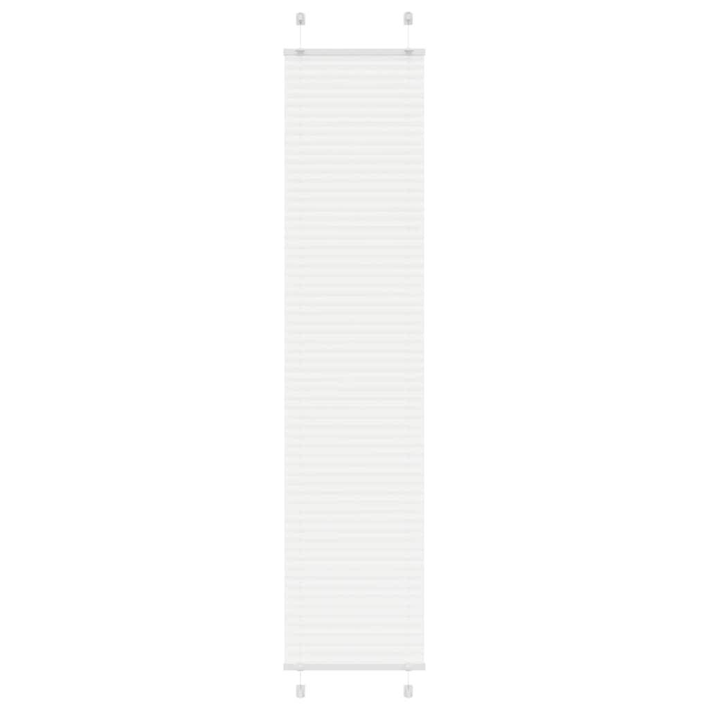 vidaXL Plissee Weiß 50x200 cm Stoffbreite 49,4 cm Polyester
