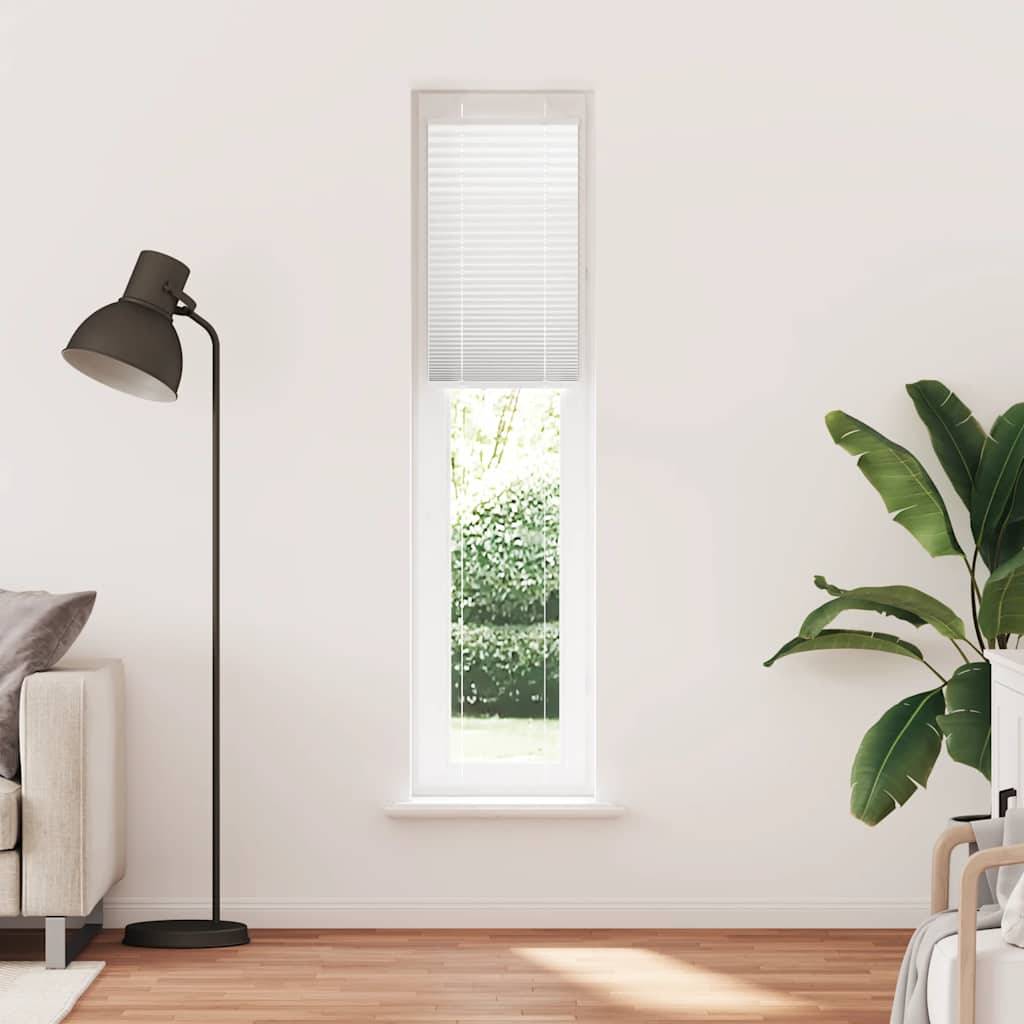 vidaXL Plissee Weiß 45x200 cm Stoffbreite 44,4 cm Polyester