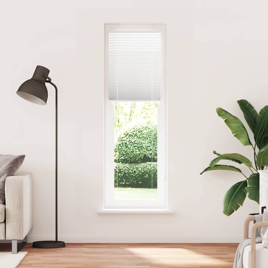 vidaXL Plissee Weiß 65x200 cm Stoffbreite 64,4 cm Polyester