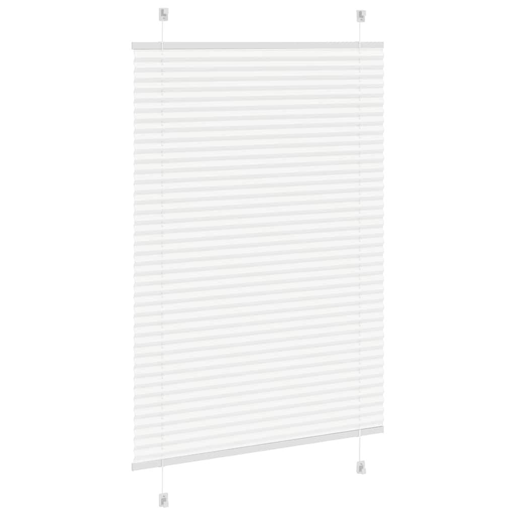vidaXL Plissee Weiß 85x150 cm Stoffbreite 84,4 cm Polyester
