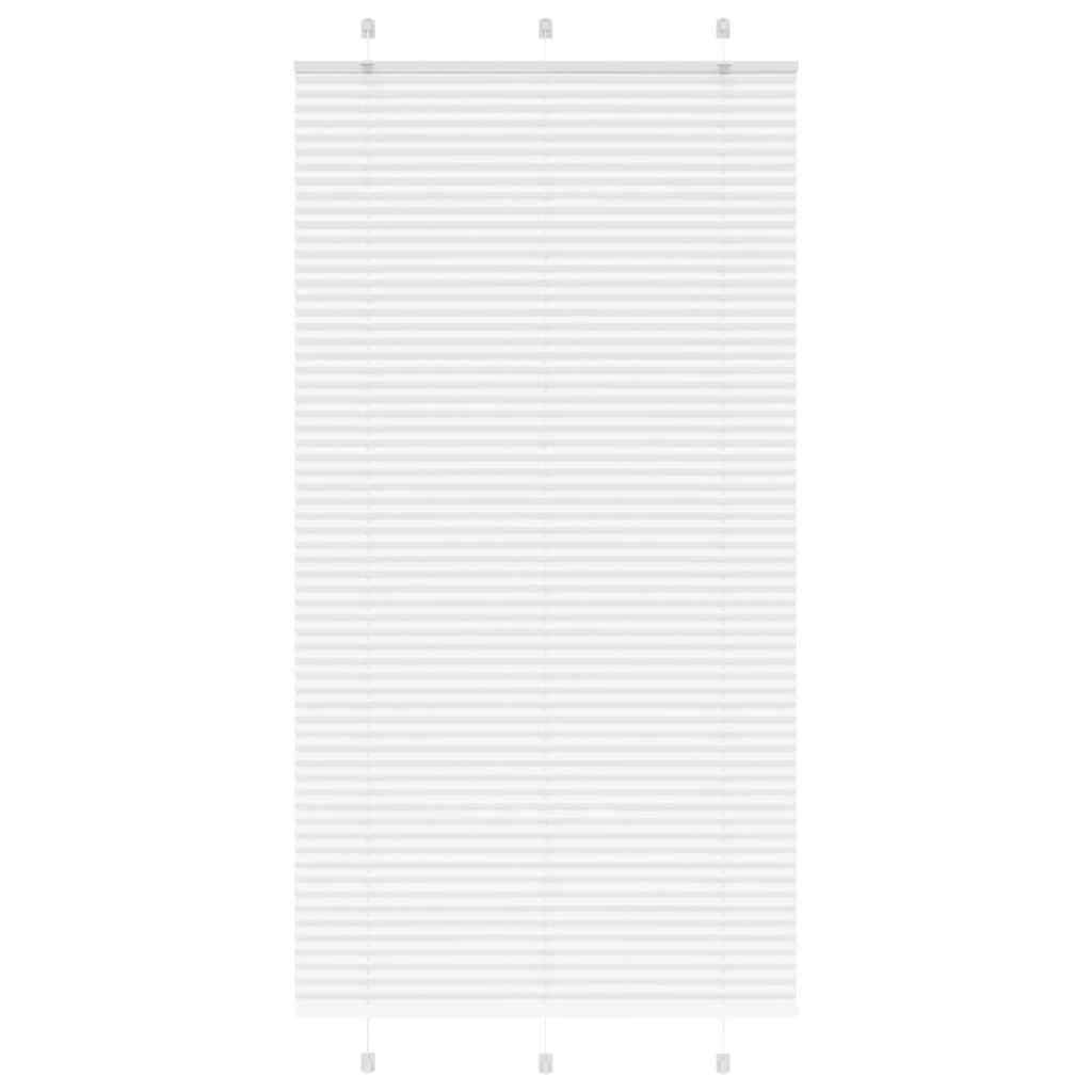 vidaXL Plissee Weiß 110x200 cm Stoffbreite 109,4 cm Polyester