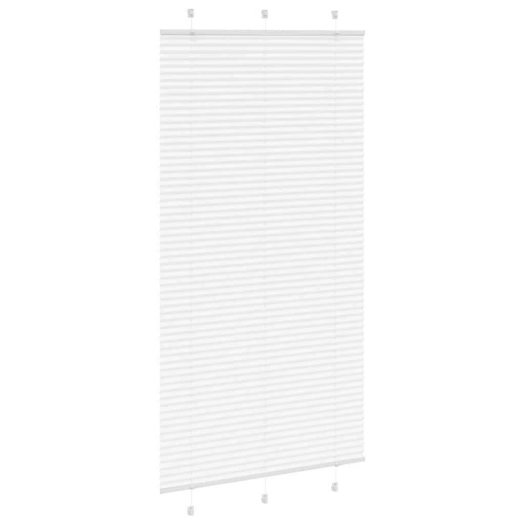 vidaXL Plissee Weiß 110x200 cm Stoffbreite 109,4 cm Polyester