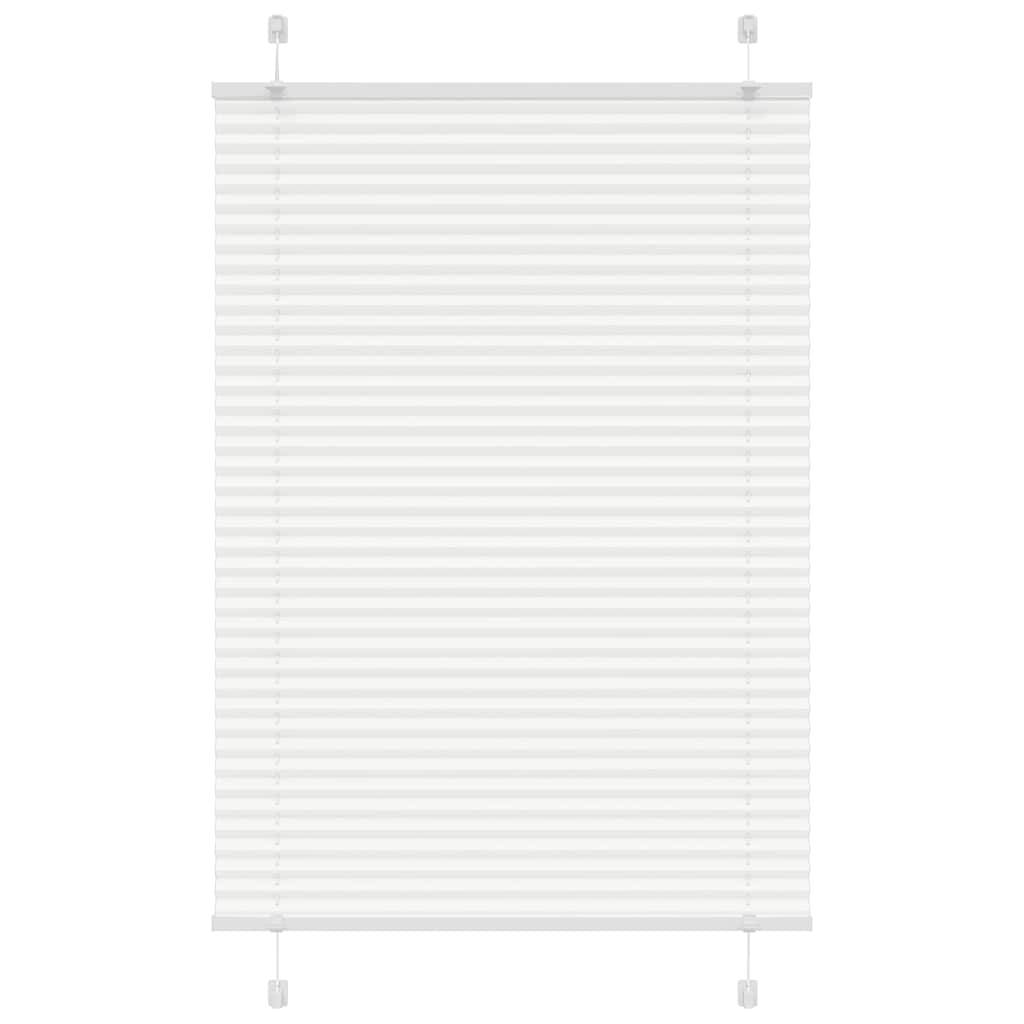 vidaXL Plissee Weiß 95x150 cm Stoffbreite 94,4 cm Polyester