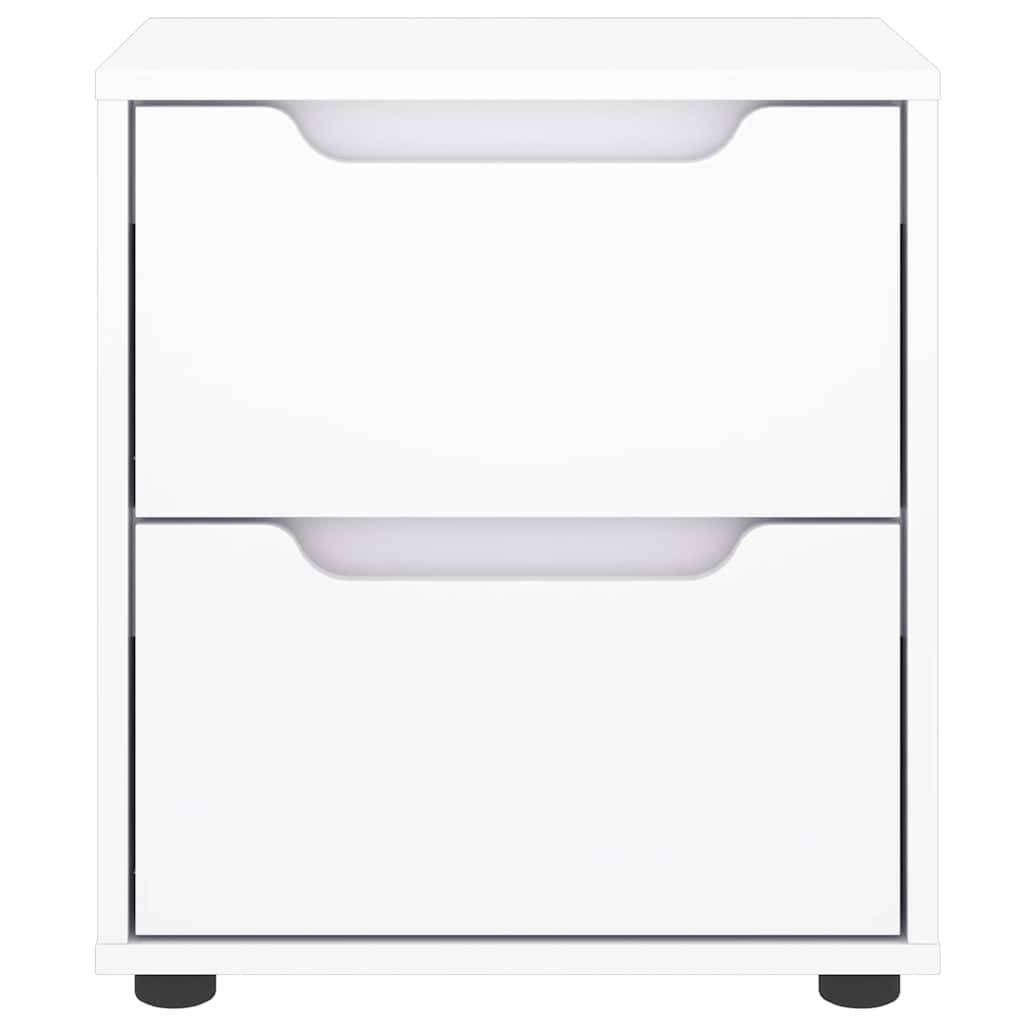 vidaXL Nachttisch VISNES Weiß 45x40x50 cm Holzwerkstoff