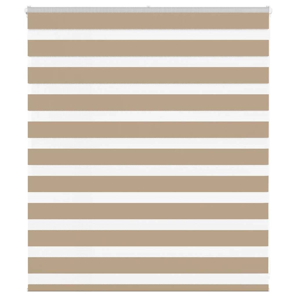 vidaXL Zebrarollo Sandbraun 135x100 cm Stoffbreite 130,9 cm Polyester