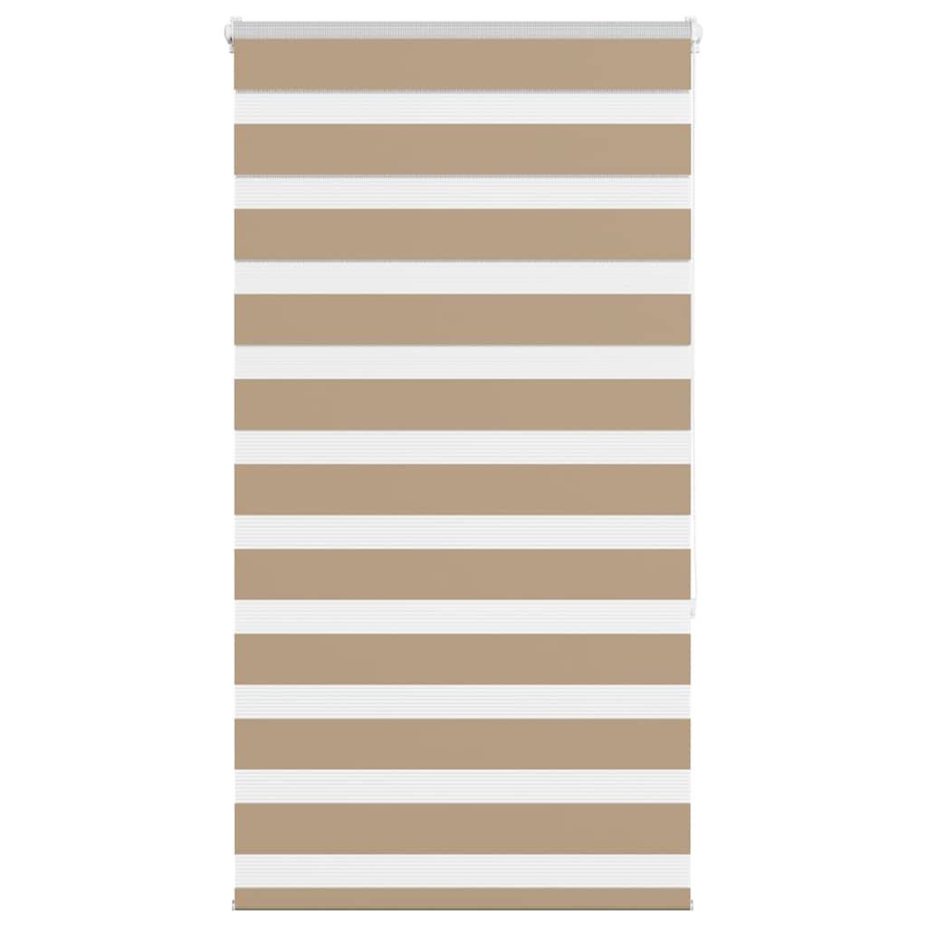 vidaXL Zebrarollo Sandbraun 75x150 cm Stoffbreite 70,9 cm Polyester