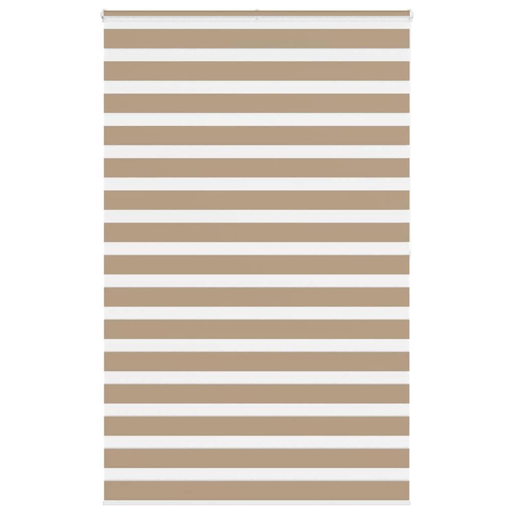 vidaXL Zebrarollo Sandbraun 140x200 cm Stoffbreite 135,9 cm Polyester