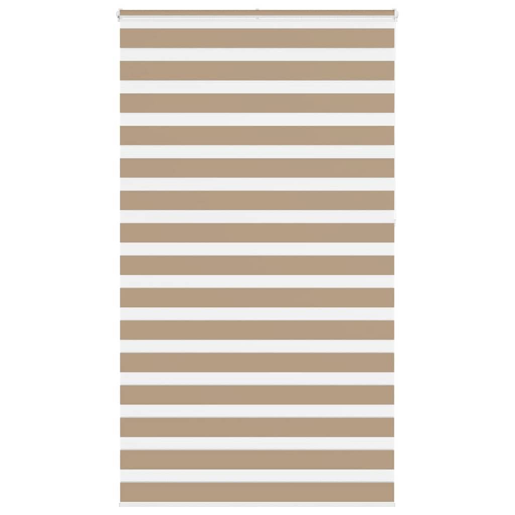 vidaXL Zebrarollo Sandbraun 125x230 cm Stoffbreite 120,9 cm Polyester