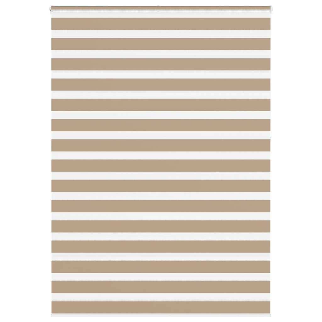 vidaXL Zebrarollo Sandbraun 155x230 cm Stoffbreite 150,9 cm Polyester
