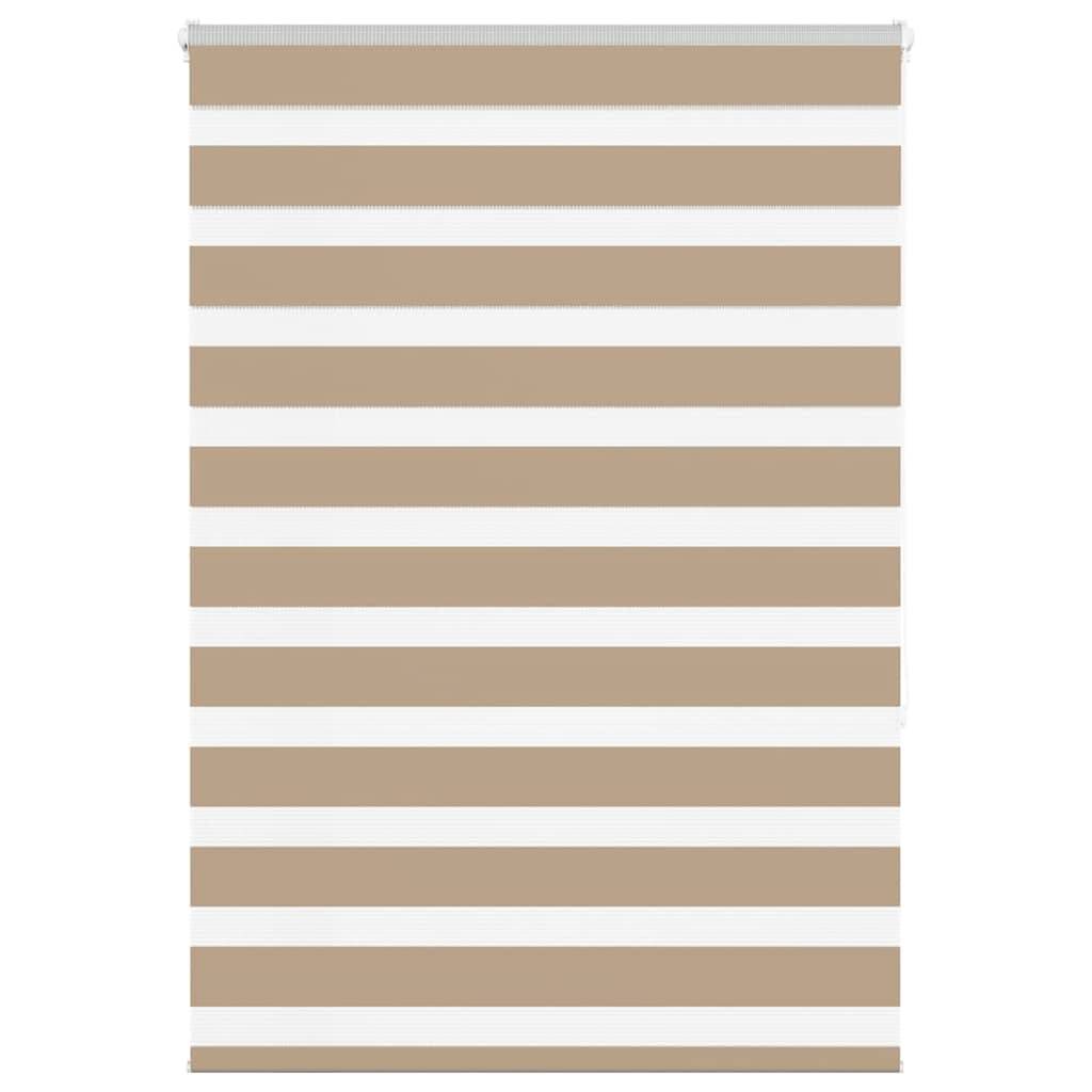 vidaXL Zebrarollo Sandbraun 110x150 cm Stoffbreite 105,9 cm Polyester