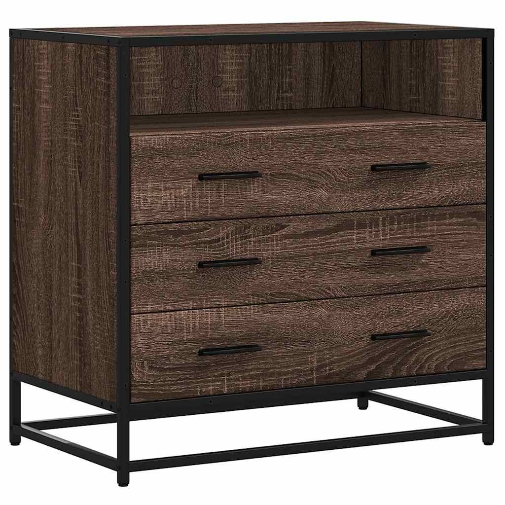 vidaXL Schubladenschrank Braun Eichen-Optik 70x41x70 cm Holzwerkstoff