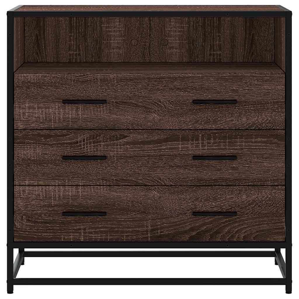 vidaXL Schubladenschrank Braun Eichen-Optik 70x41x70 cm Holzwerkstoff