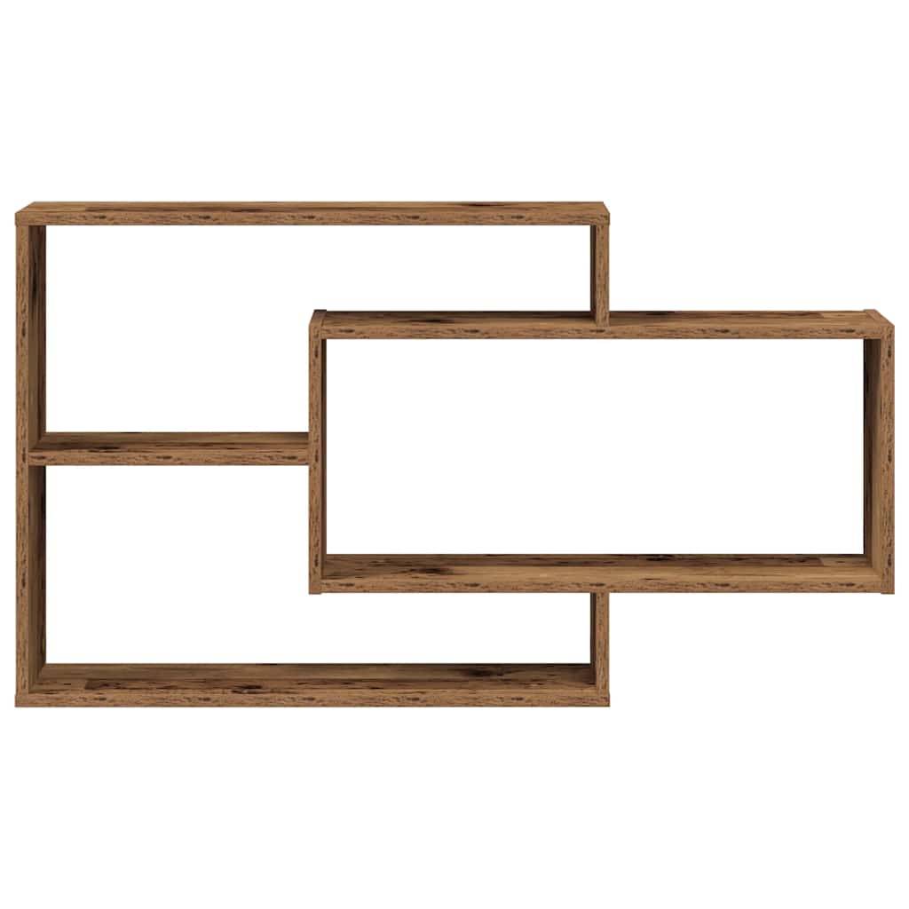 vidaXL Wandregal Altholz-Optik 104x20x58,5 cm Holzwerkstoff