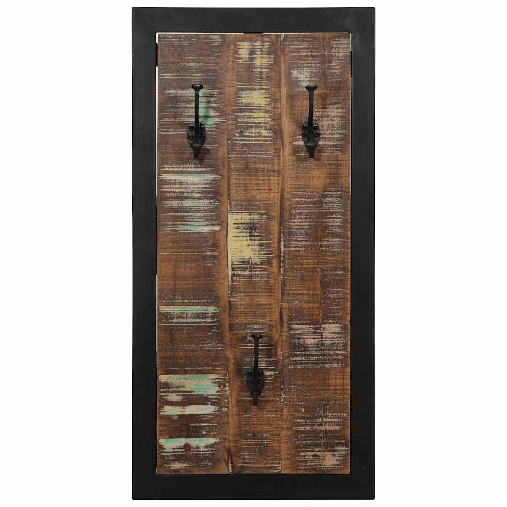 vidaXL Garderobe Mehrfarbig 40x2x80 cm Altholz Massiv