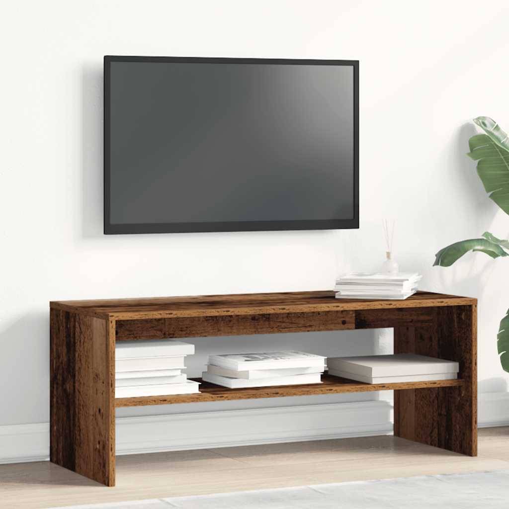 vidaXL TV-Regal Altholz-Optik 100x40x40 cm Holzwerkstoff