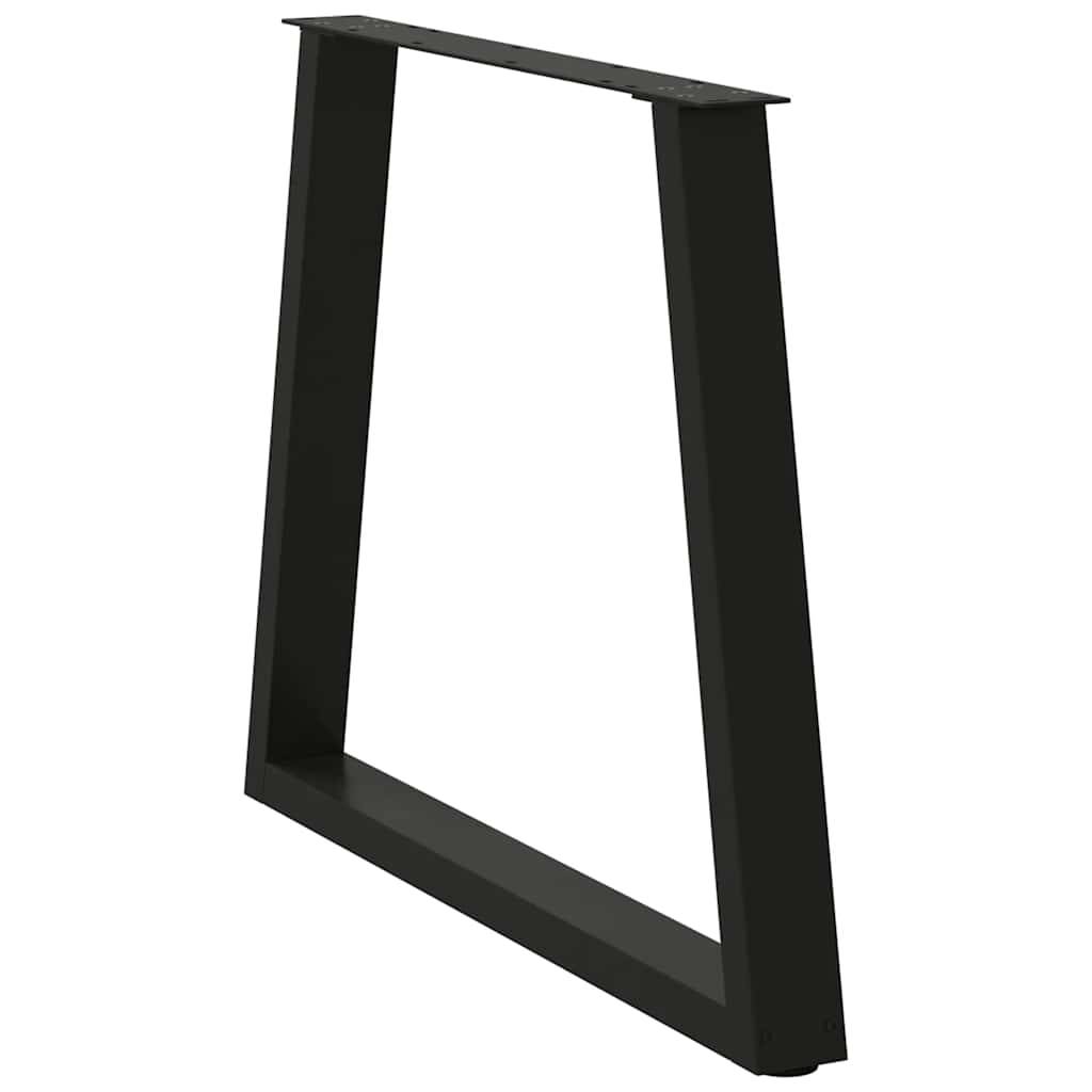 vidaXL Esstisch Beine V-Form 3 Stück Schwarz 80x(72-73,3) cm Stahl