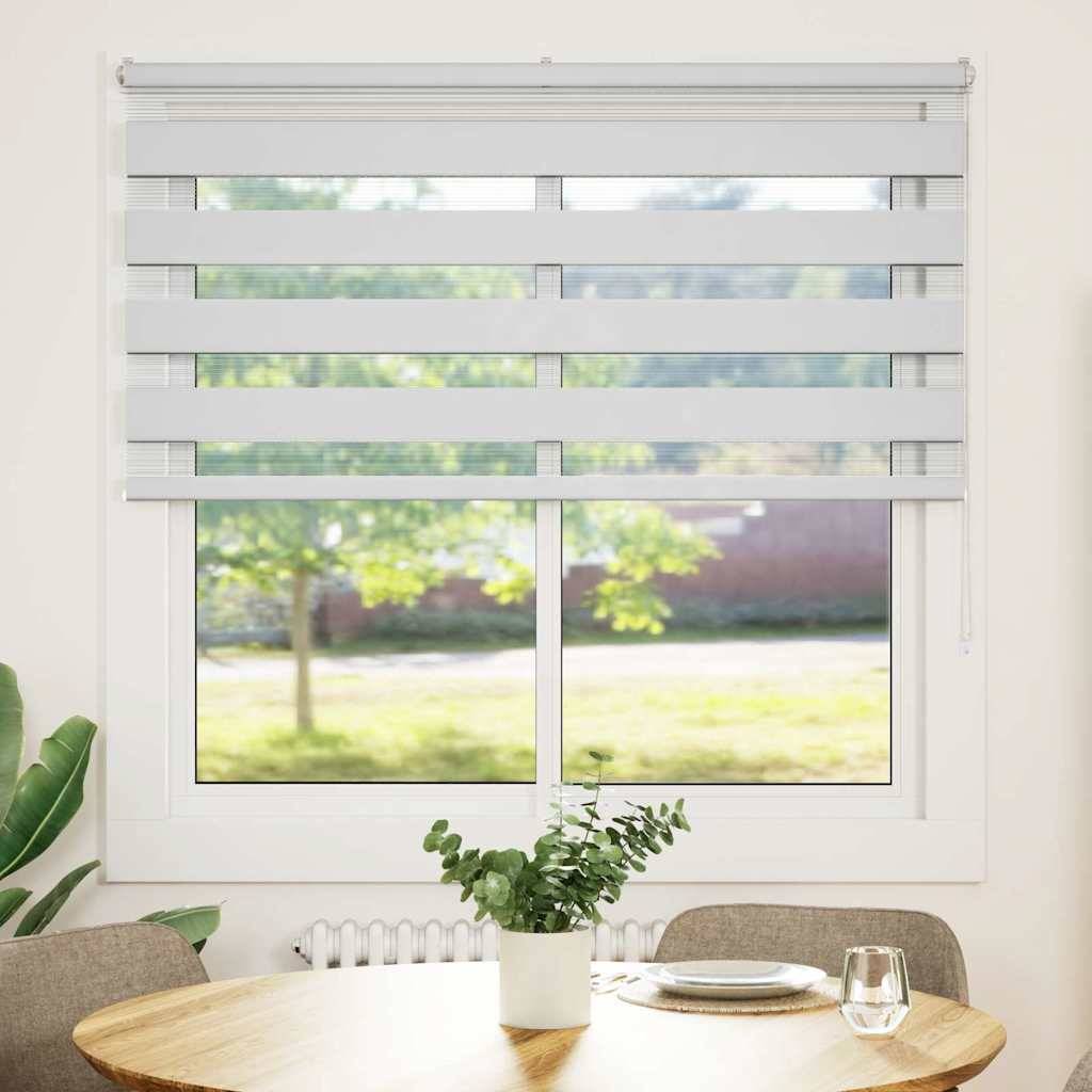 vidaXL Zebrarollo Weiß 145x100 cm Stoffbreite 140,9 cm Polyester