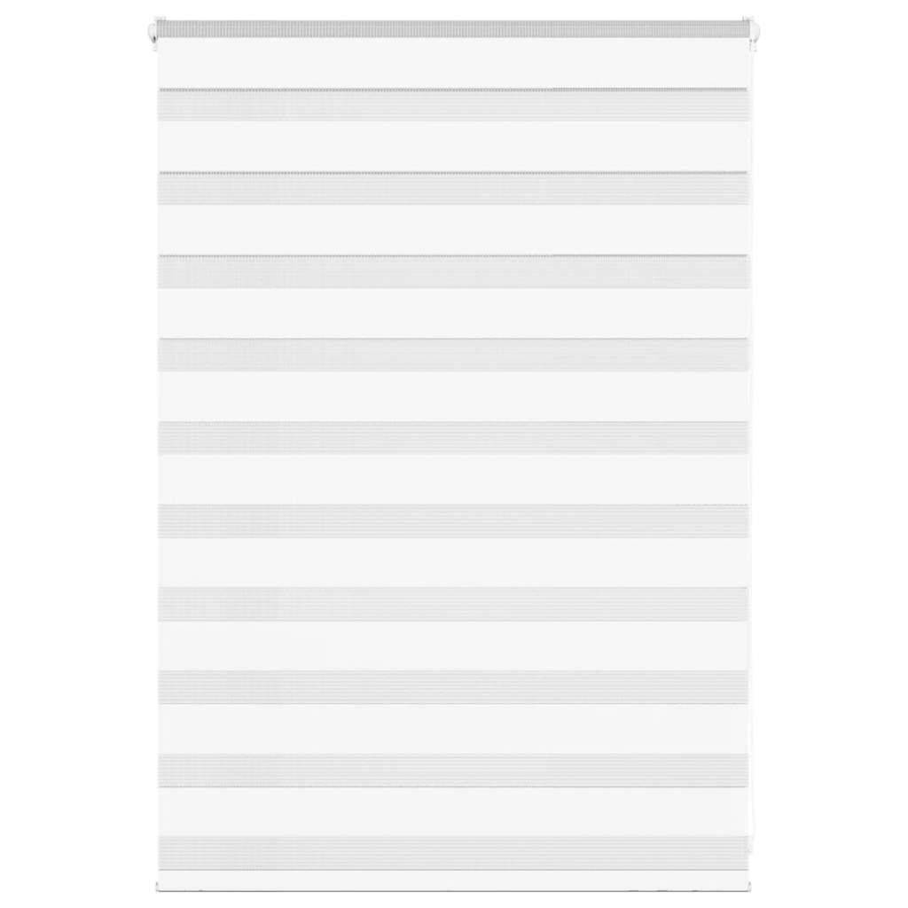 vidaXL Zebrarollo Weiß 100x100 cm Stoffbreite 95,9 cm Polyester