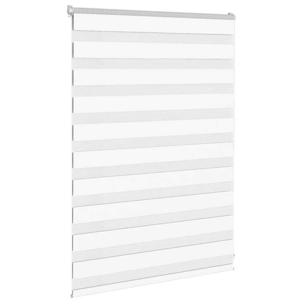 vidaXL Zebrarollo Weiß 115x100 cm Stoffbreite 110,9 cm Polyester