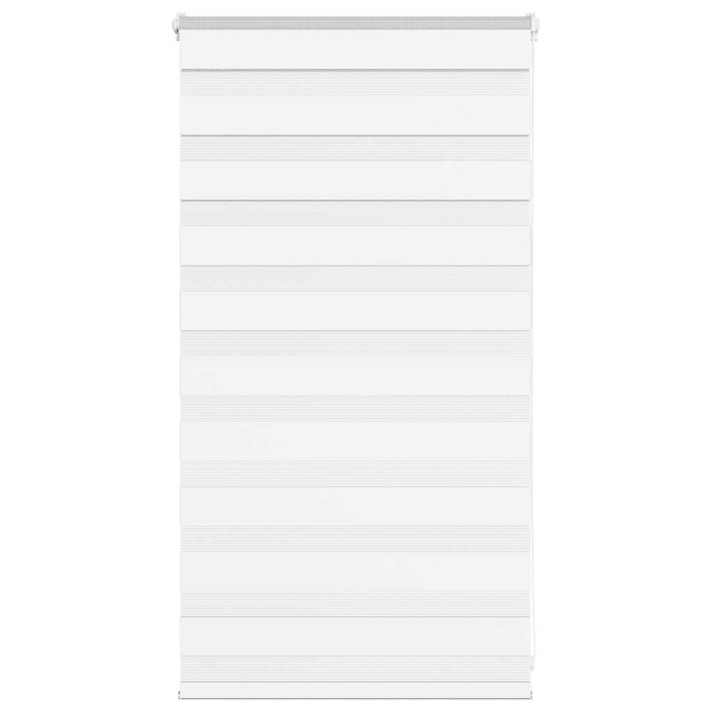 vidaXL Zebrarollo Weiß 85x100 cm Stoffbreite 80,9 cm Polyester