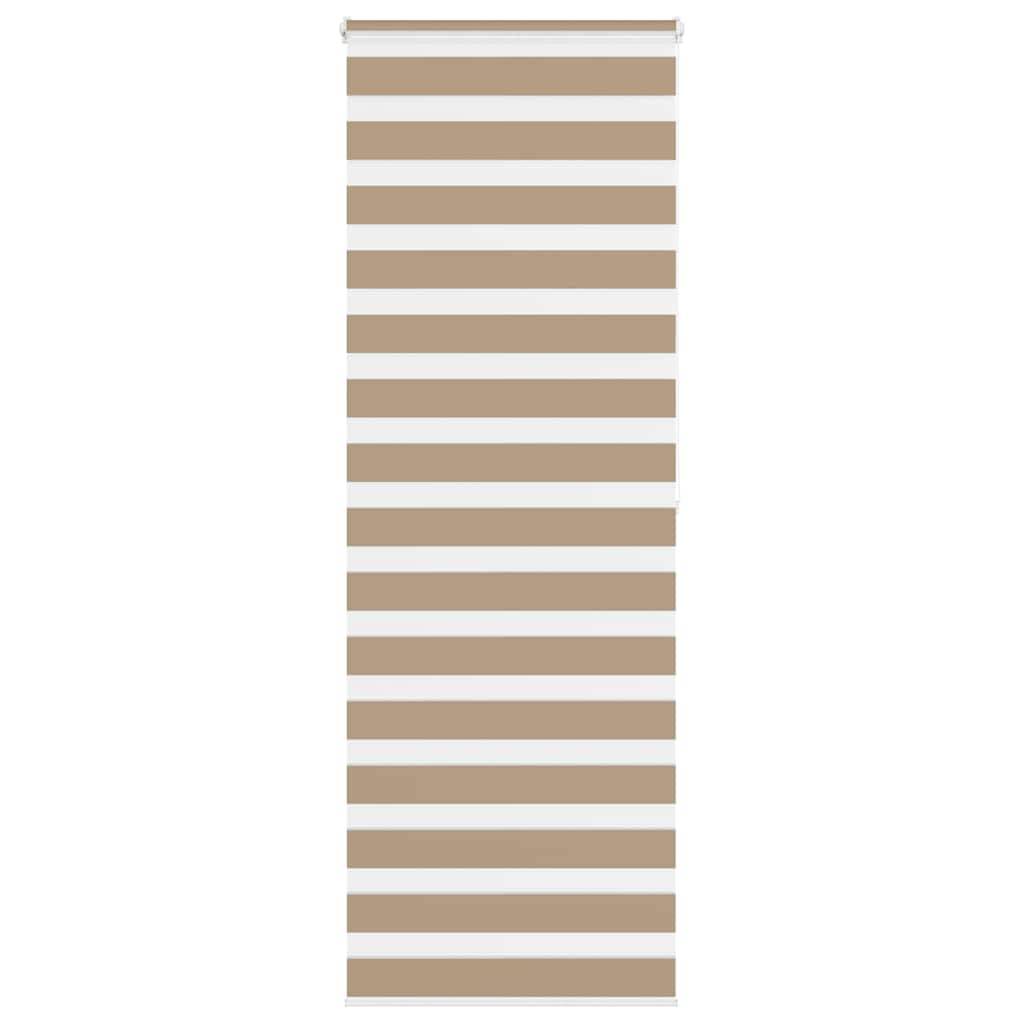 vidaXL Zebrarollo Sandbraun 90x200 cm Stoffbreite 85,9 cm Polyester