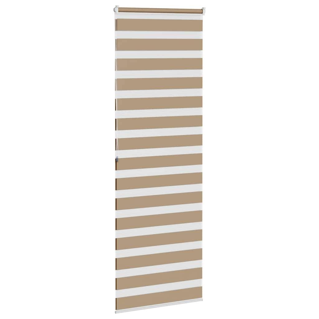 vidaXL Zebrarollo Sandbraun 90x200 cm Stoffbreite 85,9 cm Polyester