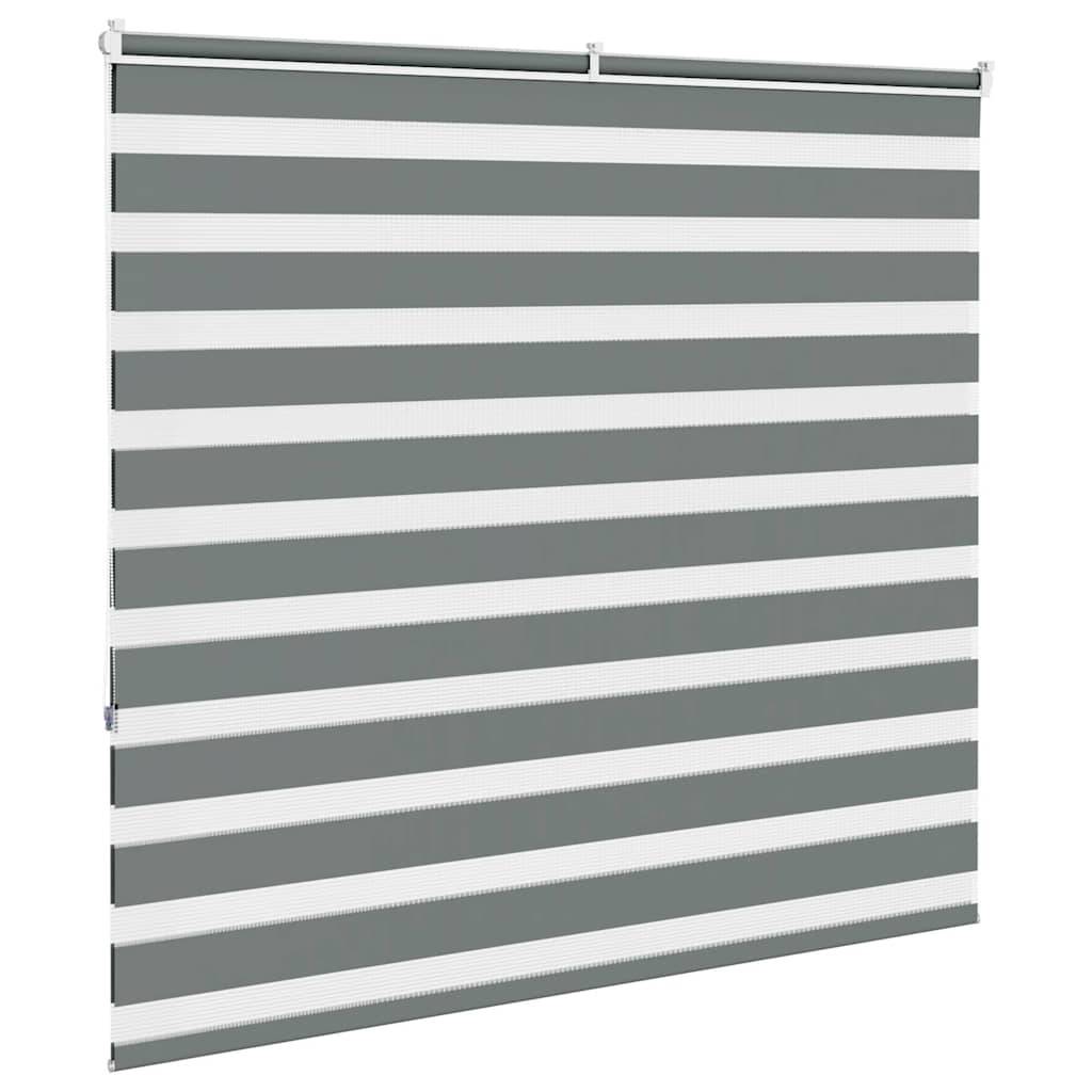 vidaXL Zebrarollo Dunkelgrau 165x150 cm Stoffbreite 160,9 cm Polyester