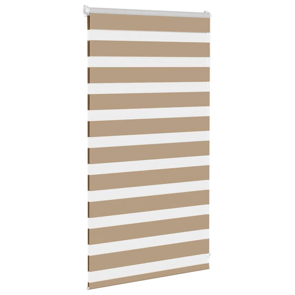 vidaXL Zebrarollo Sandbraun 90x100 cm Stoffbreite 85,9 cm Polyester